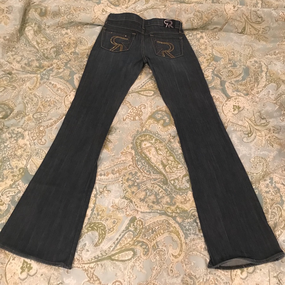 Rock and Republic jeans Swarovski pocket detail